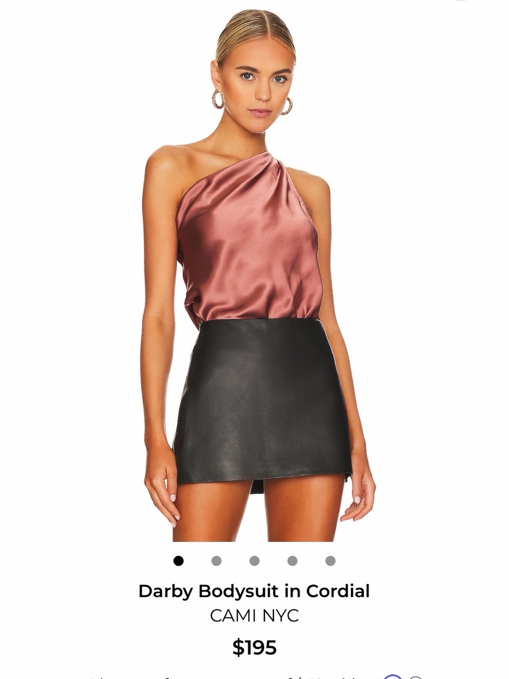 Darby bodysuit in cordial rose pink